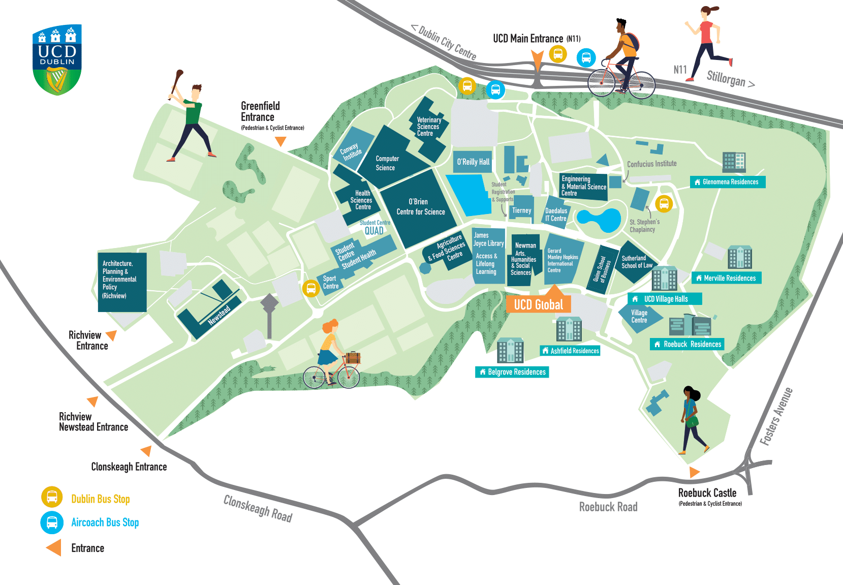 New UCD Campus Map